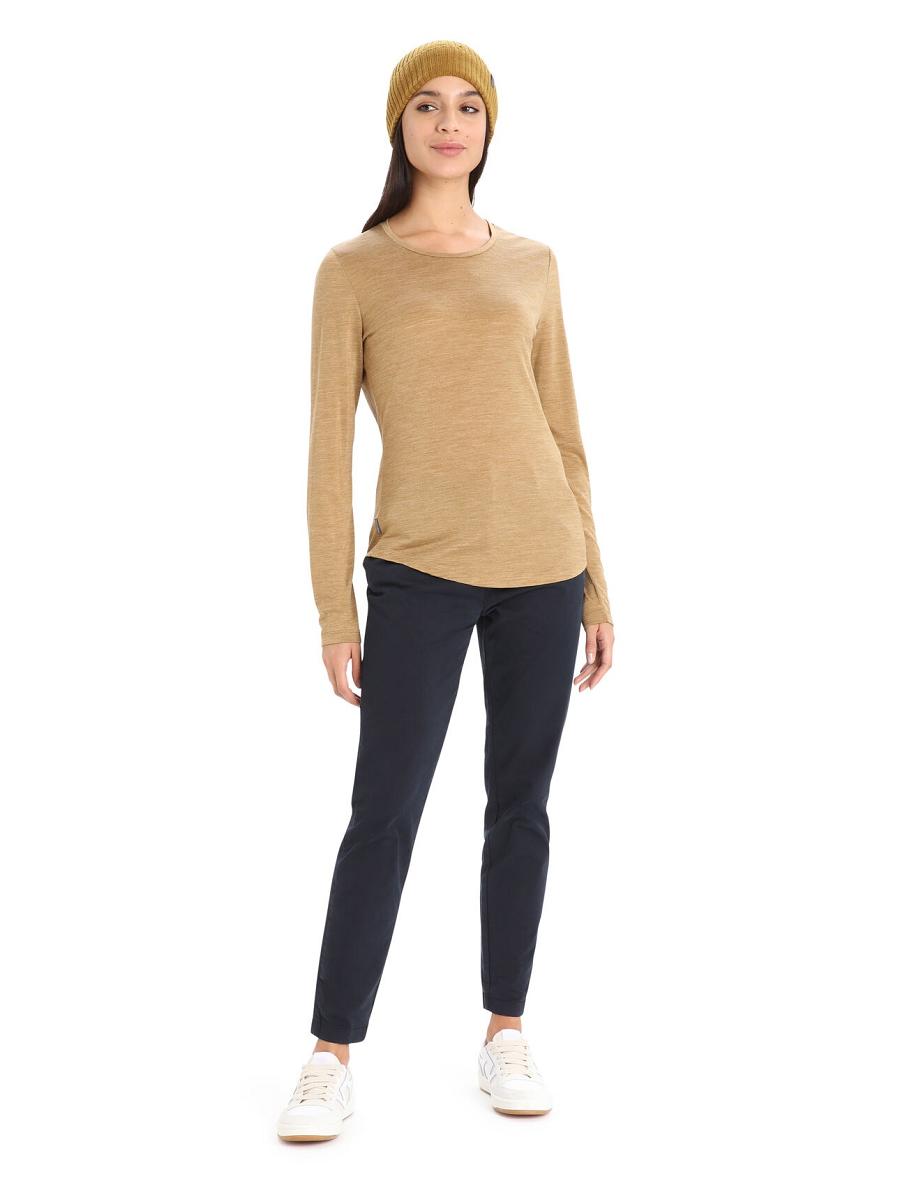 Long Sleeve Icebreaker Merino Sphere II T-Shirt Femme Kaki | FR 1642SGLO